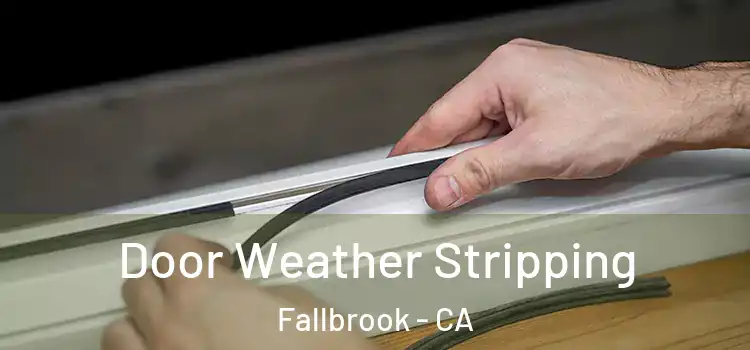 Door Weather Stripping Fallbrook - CA
